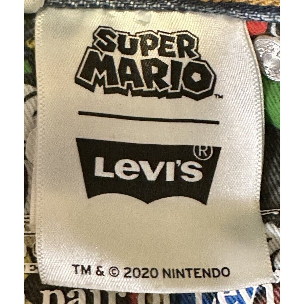 Levi's Super Mario Womens Jeans 501 Original Cropped Light Wash Blue W 26 x L 30 - Picture 16 of 16